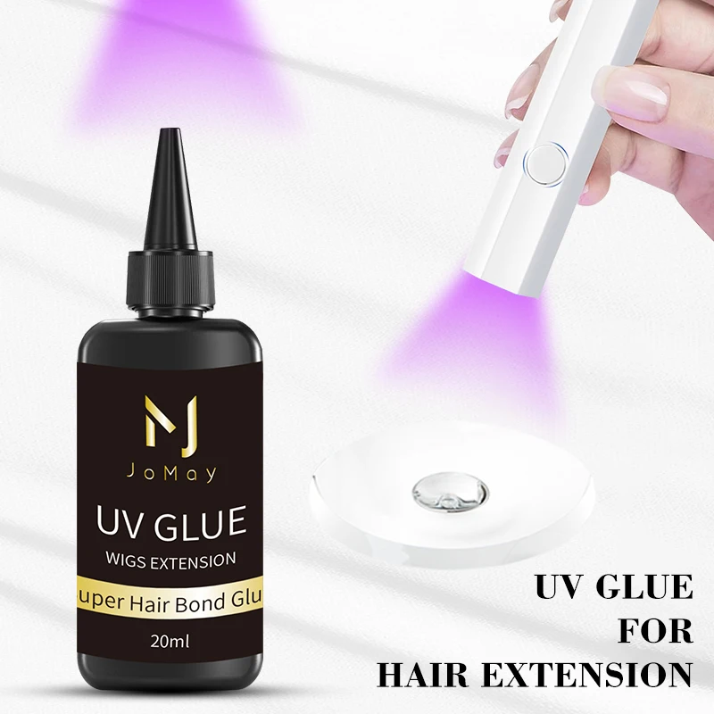 Набор УФ-клея для наращивания волос JOMAY аксессуары удаления с искусственных 30 мл