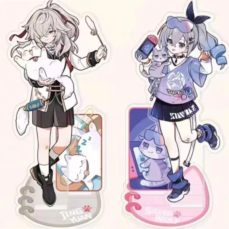 Honkai:Star Rail Jing Yuan Blade Kafka для детей и кошек акриловая фигурка подставка модель