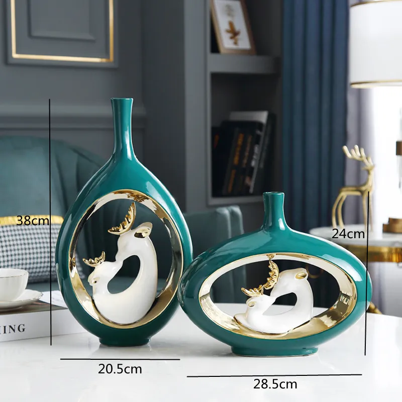 Ваза полимерная для украшения дома креативная скульптура лебедей и пар ваза
