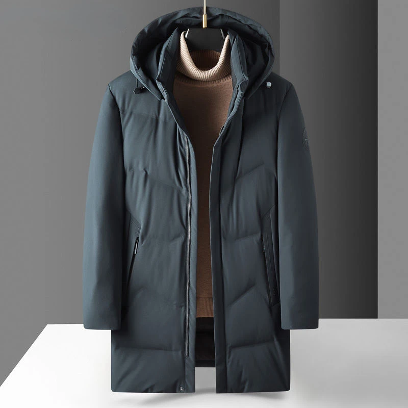Высококачественная новая брендовая Повседневная модная длинная мужская куртка
