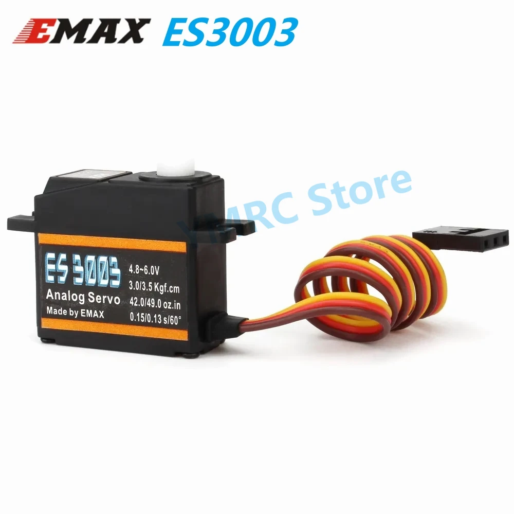 4 шт., EMAX ES3003 17g 6,0 V 3,5 kg 0.13sec 23T, пластиковая шестерня, Аналоговый сервопривод для радиоуправляемого дрона, вертолета 4 шт., EMAX ES3003 17g 6,0 V 3,5 kg 0.13sec 23T, пластиковая шестерня, Аналоговый сервопривод для радиоуправляемого дрона, вертолета