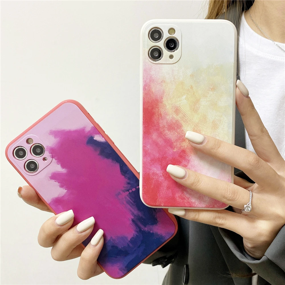 Цветной чехол из жидкого силикона для OPPO A3S A5S A12E A11K AX7 A9X F11 A72 A92 A52 A73 A32 A15 A15S A92S A94 A9 A5