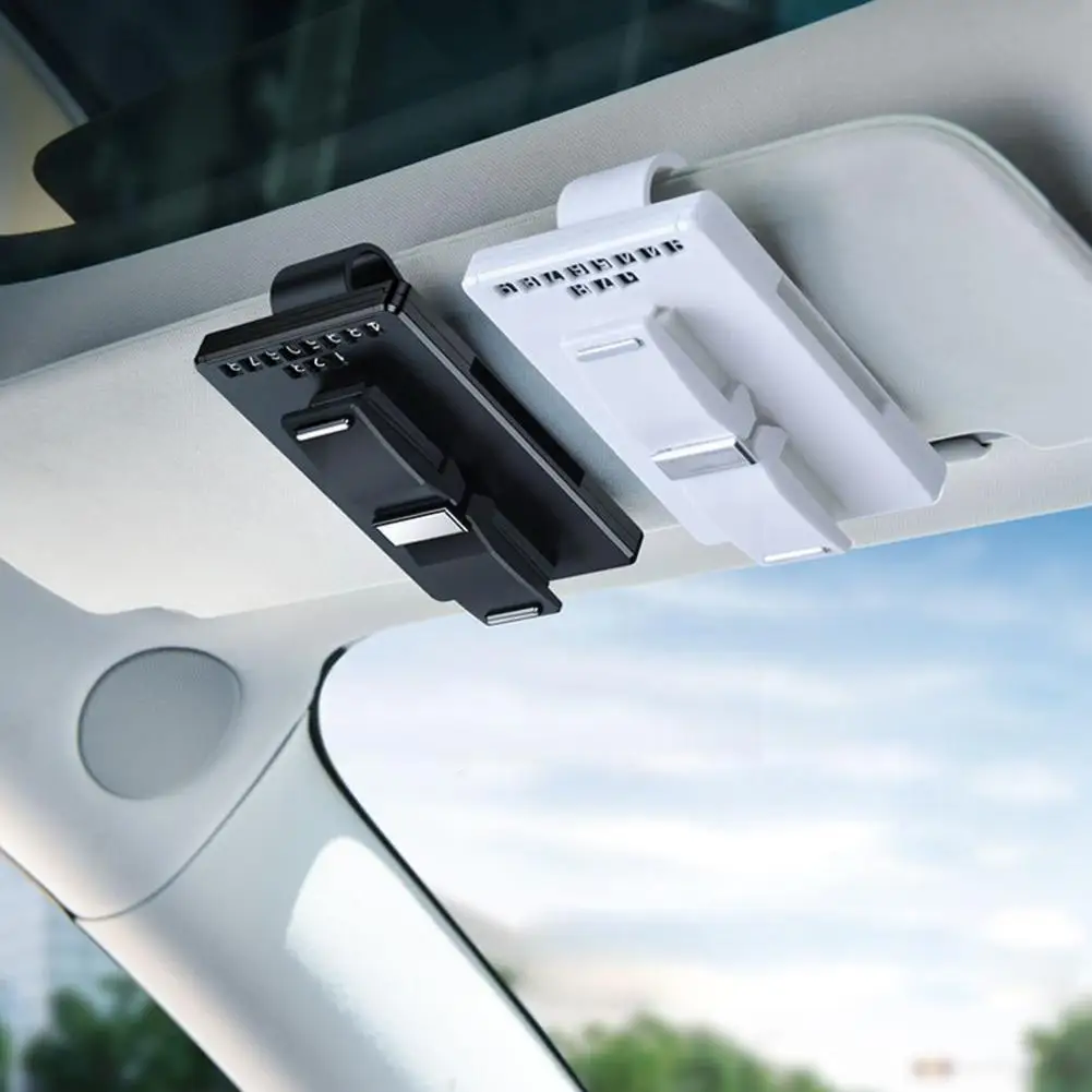 

3 в 1 Автомобильный зажим для очков автомобильные аксессуары для очков карточка билет Ручка Портативный держатель очки зажим подставка очки...