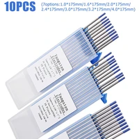 1 0 4 0mm welding lanthanated tungsten electrode with plastic storage case 175mm length electrode lanthanated high quality