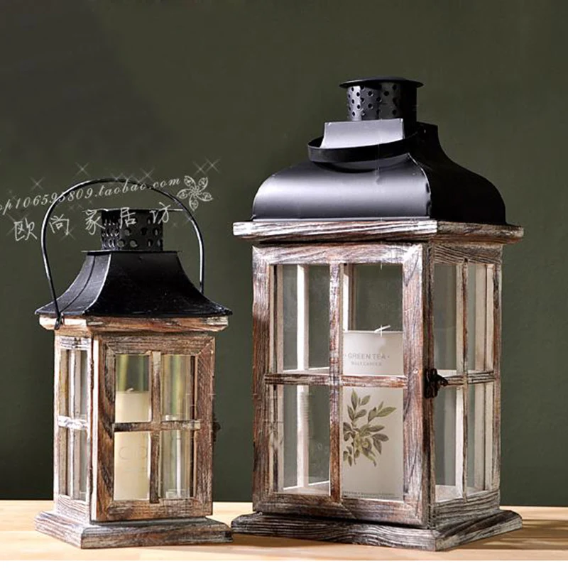 

Candelabrume Candles Table Set Vintage Wood Rustic Crystal Candles Table Wooden Crystal Decorazioni Casa Candle Jar Glass Gift