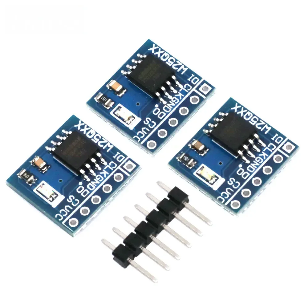 Модуль флэш-интерфейса W25Qxx SPI — плата памяти 32 Мбит/64 Мбит/128 Мбит (4–16 МБ)