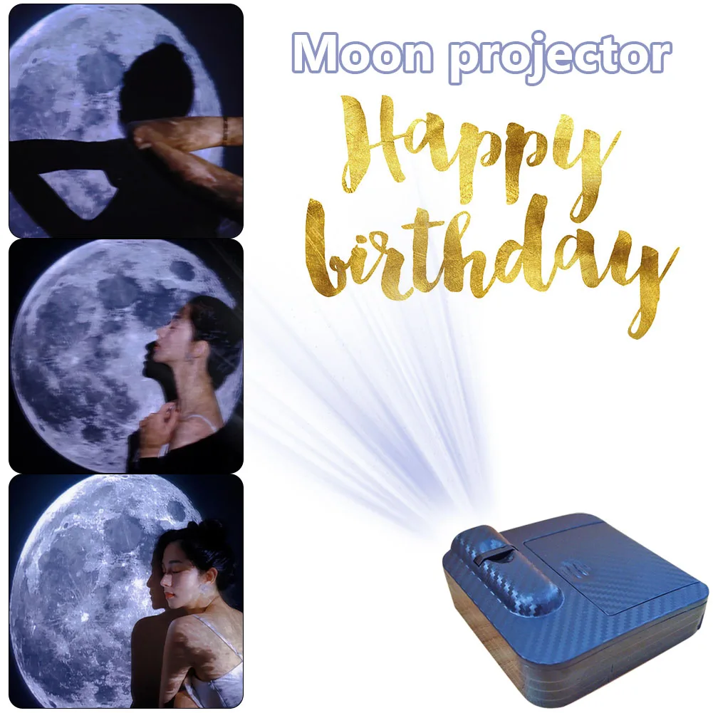 

Ins Moon Projection Lamp Background Projector Night Light Photo Prop Wall Lights Birthday Gift Party Decoration Bedroom Decor