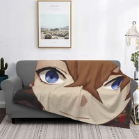 childe genshin impact flannel blanket autumnwinter anime breathable warm comfortable travel bedding