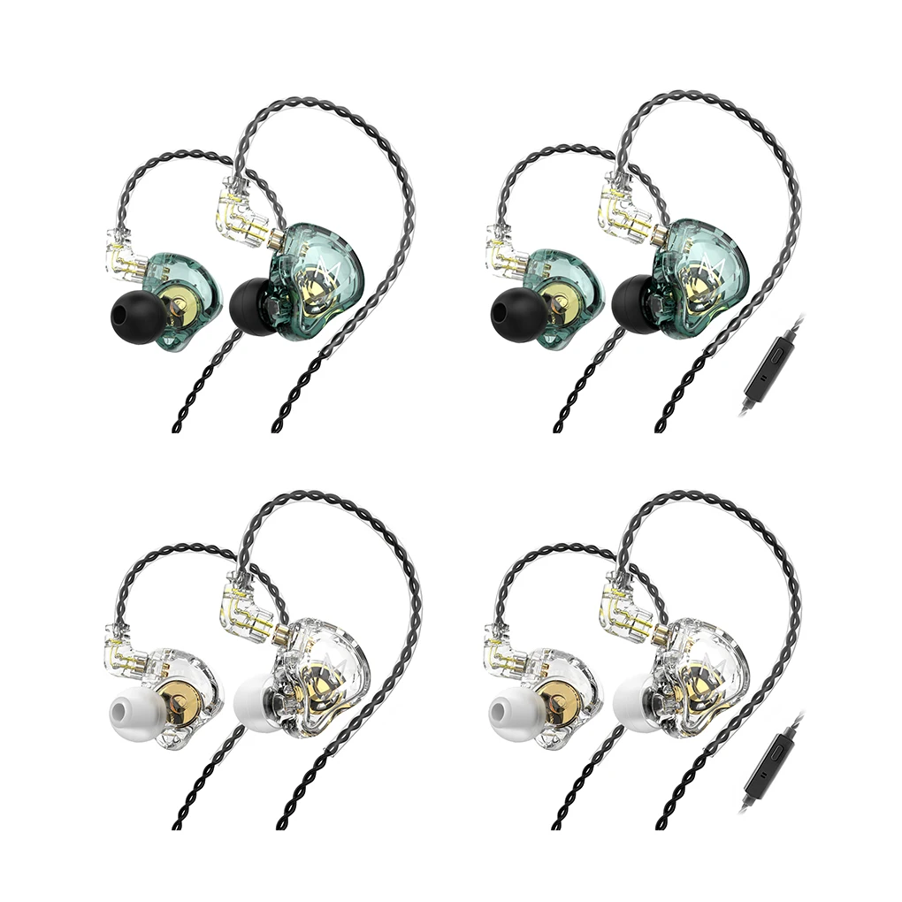 Sports In Ear Earphone Wired 3 5mm Earbud Stereo Headset Hands-free Audio Working Headphone Running Green  with Mic