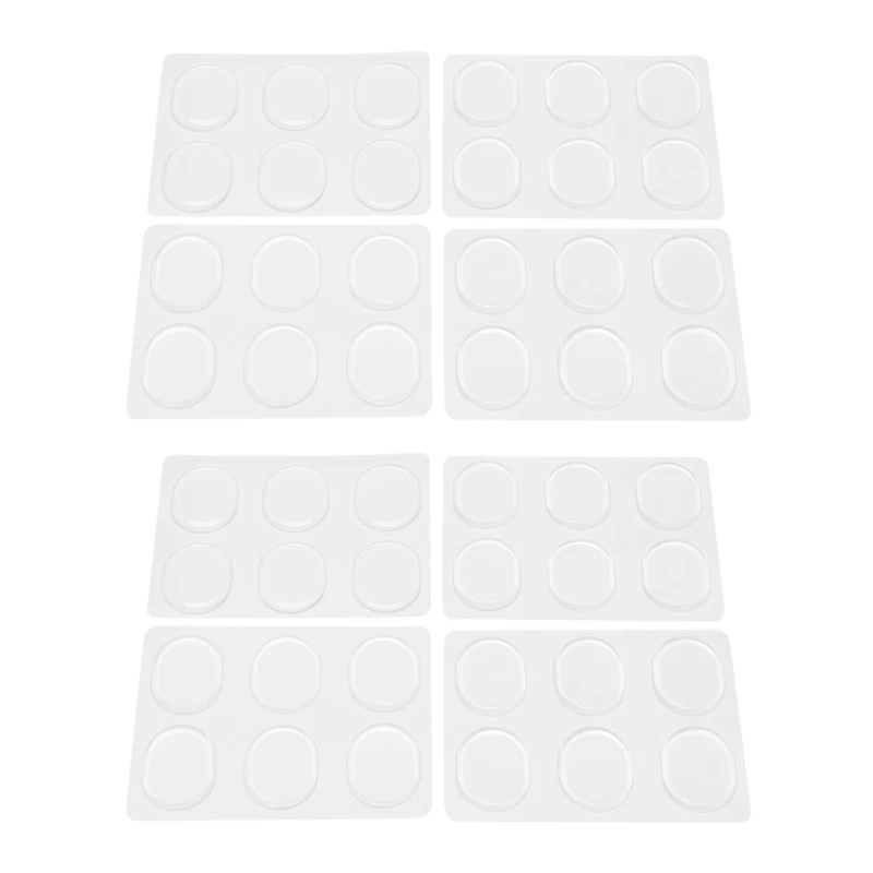 

48 Pieces Drum Dampeners, Drum Damper Gel Pads Drum Silencers Non-Toxic Soft Drum Mute For Drums Tone Control (Clear)