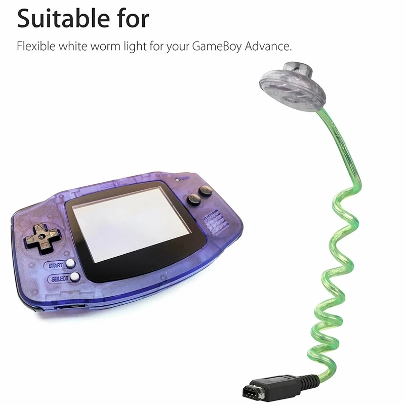 Disgrace line inflation Worm Light Compatible with GBC GameboyPocket GameboyColor Console  Illumination LED Lamp Screen Lights Flxible Night Lamp - AliExpress