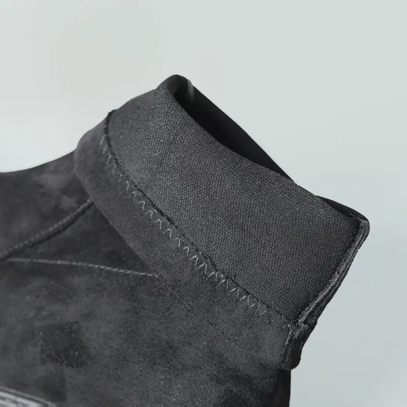 SIMLOVEYO женские ботильоны с круглым носком на массивном каблуке 9 см платформе Hill