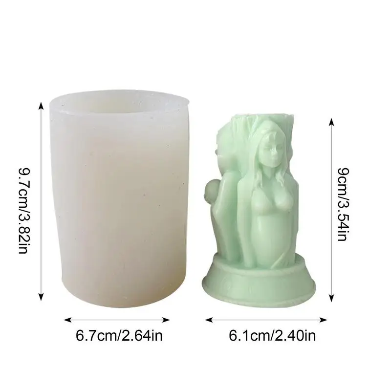 Goddess Silicone Candle Making Mold Aromatherapy Candle Silicone Mold DIY Portrait Venus Goddess Body Plaster Grinding Tool