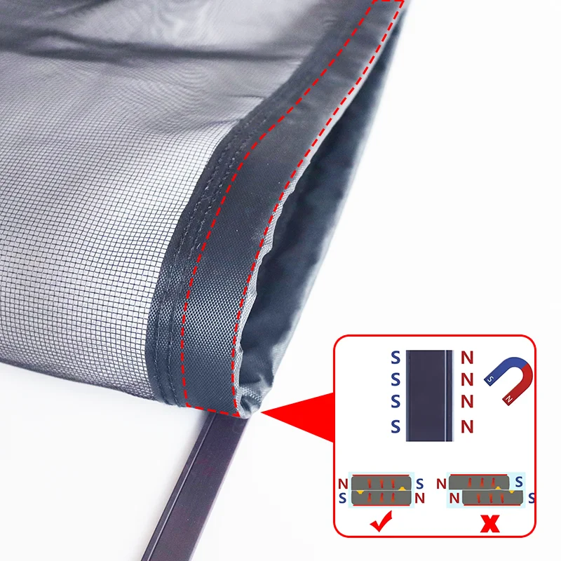 НОВЫЙ черный магнитный экран для окон москитная сетка невидимая