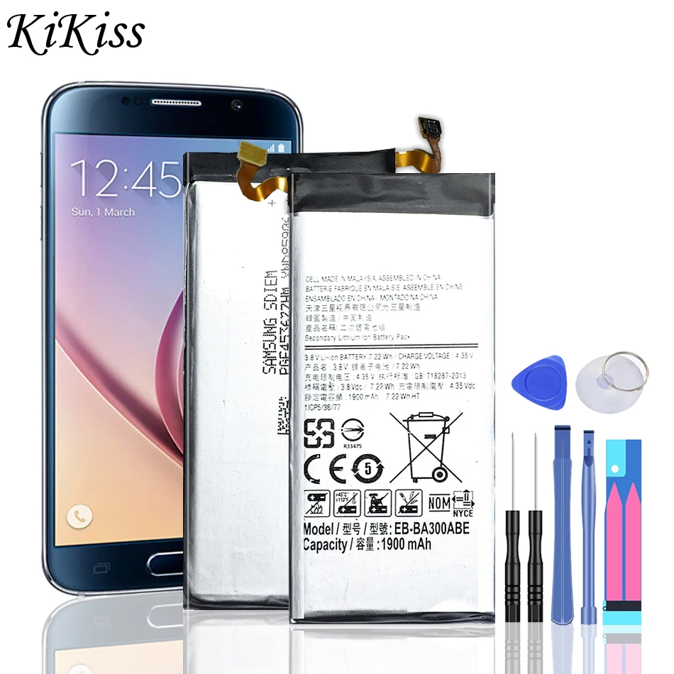 EB-BA300ABE 1900mAh аккумулятор для Samsung Galaxy A3 A300 SM-A300F A3000 A3009 A300X SM-A300FU + Инструменты