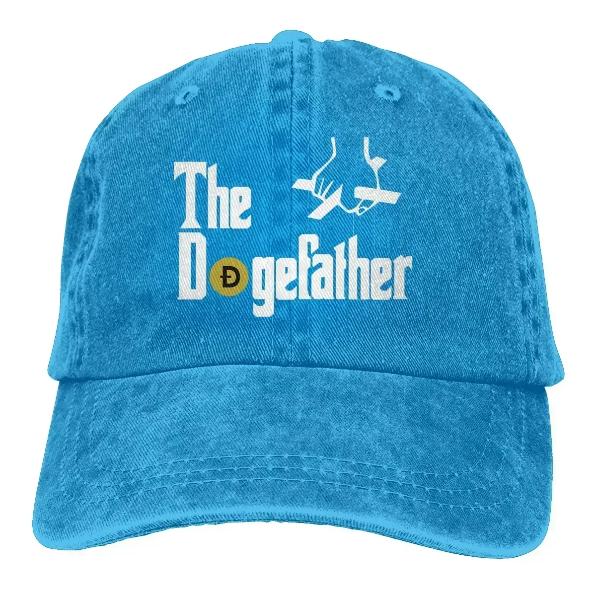 Фото Бейсбольная кепка The Dogefather для мужчин, забавные кепки с Элоном Маском The DogeFather, цветные женские летние кепки с застежкой-клипсой №4