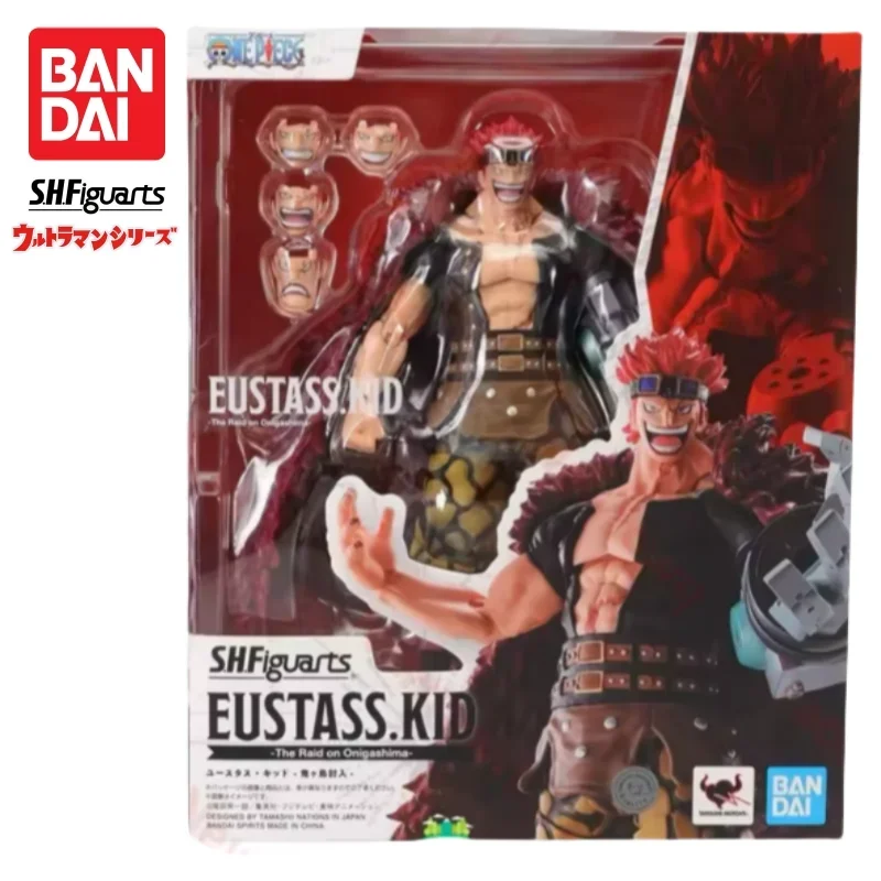 Фото В наличии: Оригинальная фигурка Bandai S.H.Figuarts One Piece Eustass Kid, новая, в коробке, аниме-персонаж, коллекционная модель. №1