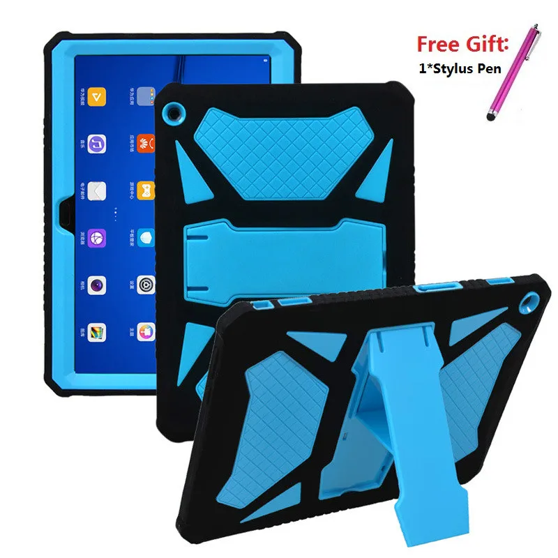 

Shockproof Heavy Duty Armor Cover for Huawei M3 Lite 10 BAH-W09/AL00 10.1'' Silicone and PC Case For Huawei M3 Lite 10 Case+Gift