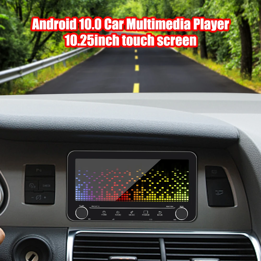 

Android 10,25 GPS-навигация 1 + 16G ''IPS HD большой сенсорный экран Авто Стерео Автомагнитола универсальная зеркальная ссылка