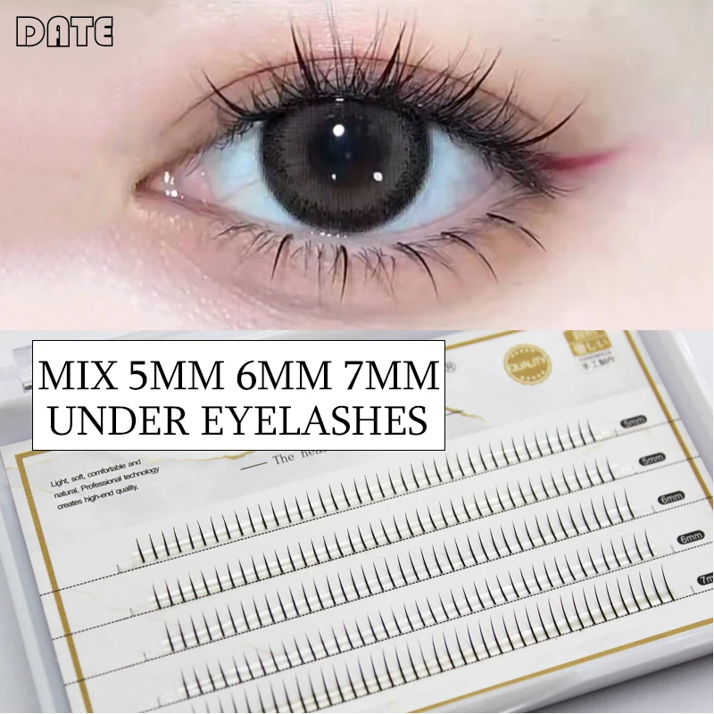 

5mm 6mm 7mm Mix Lower Under False Eyelashes 5 Rows Eyelash Grafting Daily Makeup Comic Eyes Cosplay Performance Women Lashes