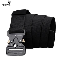 mens outdoor hunting metal tactical belt alloy buckle nautical canvas premium unisex nylon sports belt
