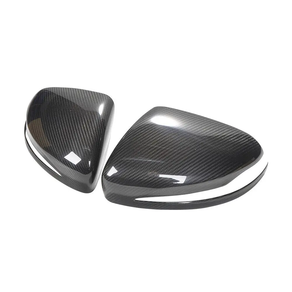 

Car Dry Carbon Fiber Mirror Cover Cap Fit For Mercedes Benz C Class W205 W213 W222 C63 S63 E63 GLC GLS Only For LHD Add on Style