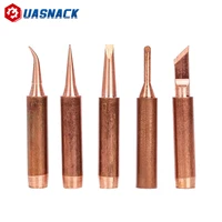 5pcs pure copper lead free 900m t k soldering iron tip soldering iron tip for soldering rework station soldering tools