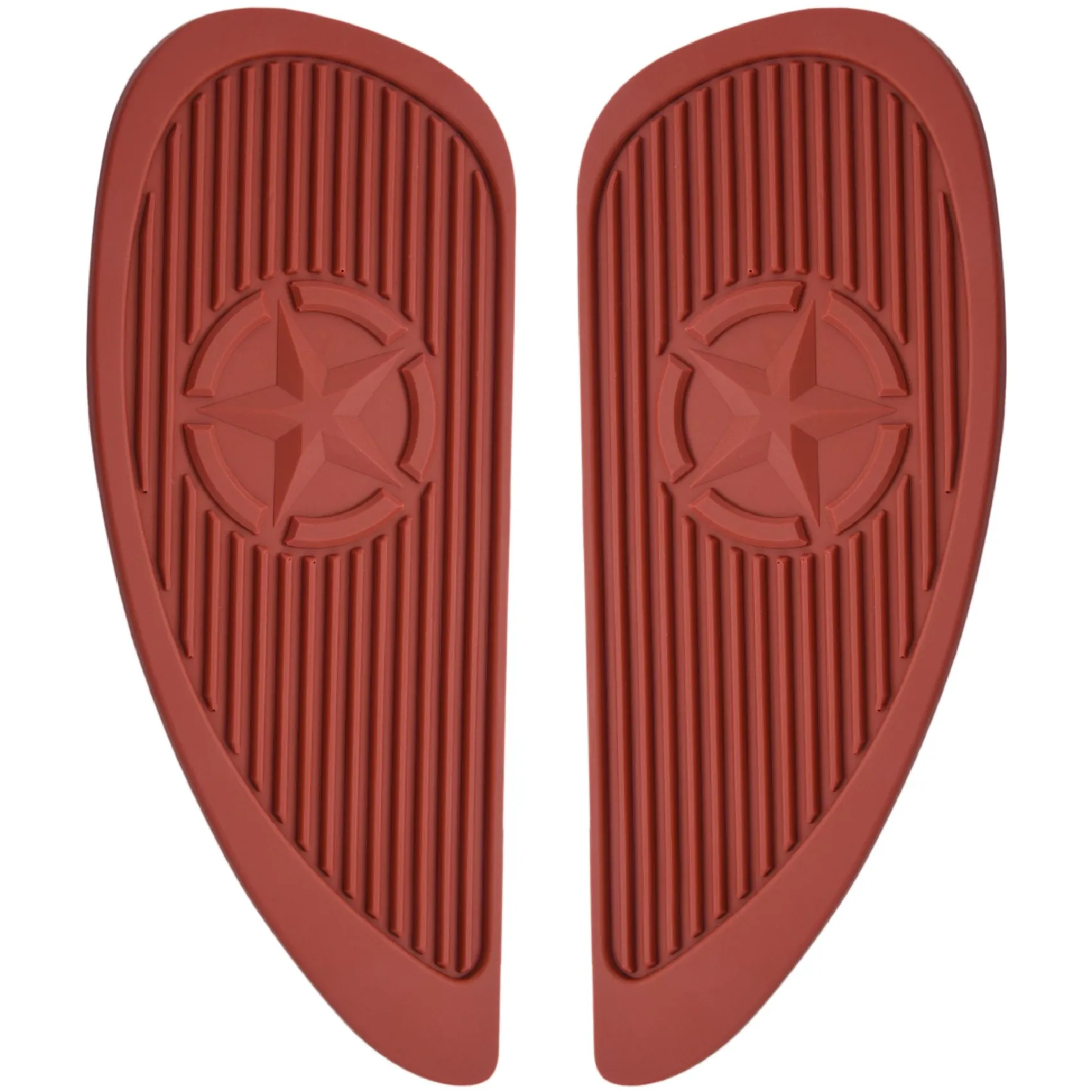 

1 пара протектор коленного захвата бака мотоцикла, противоскользящая наклейка для Kawasaki Suzuki Honda Brown