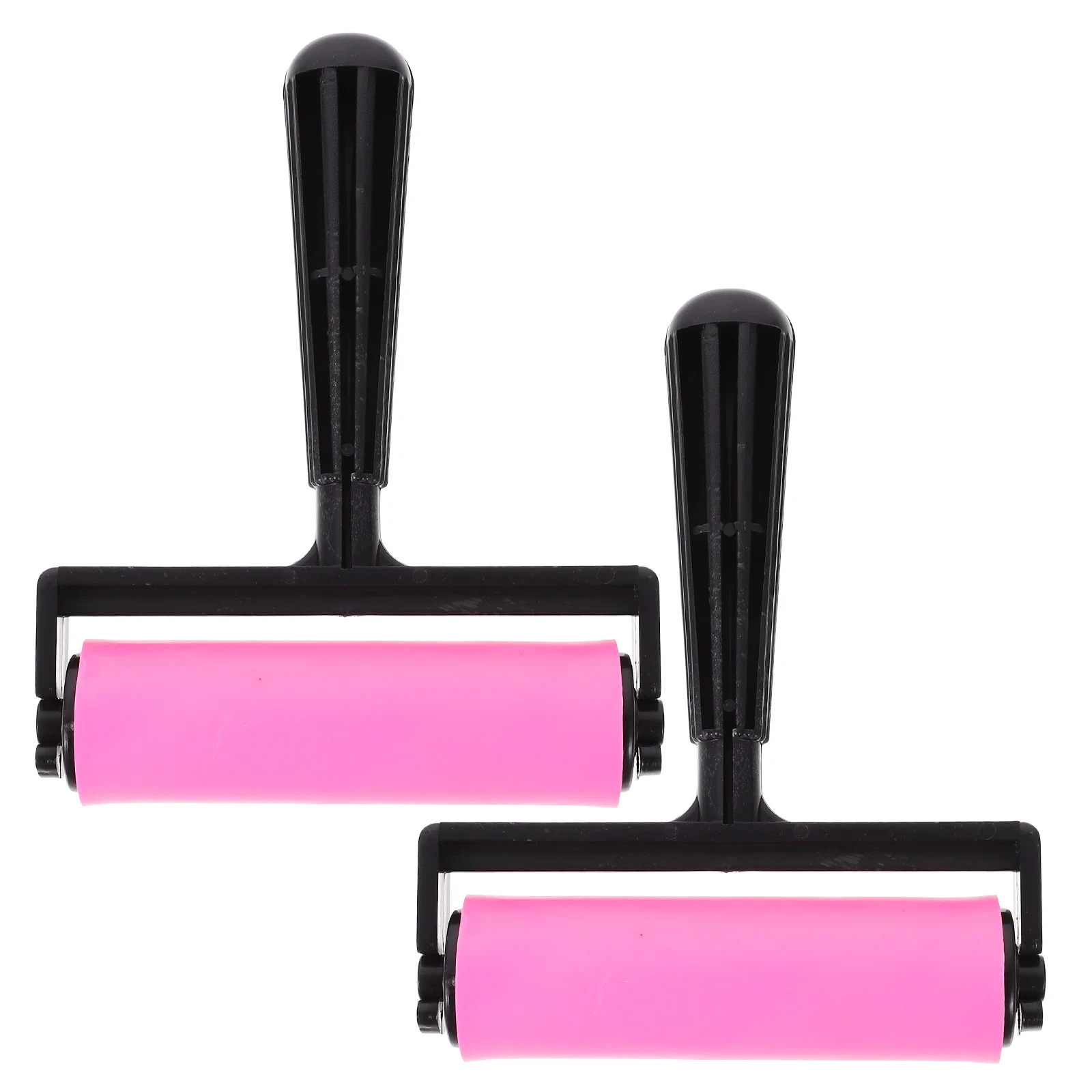 

2 Pcs Printmaking Rollers Manual Diamond Drawing Rubber Supply Crafting Tools Child