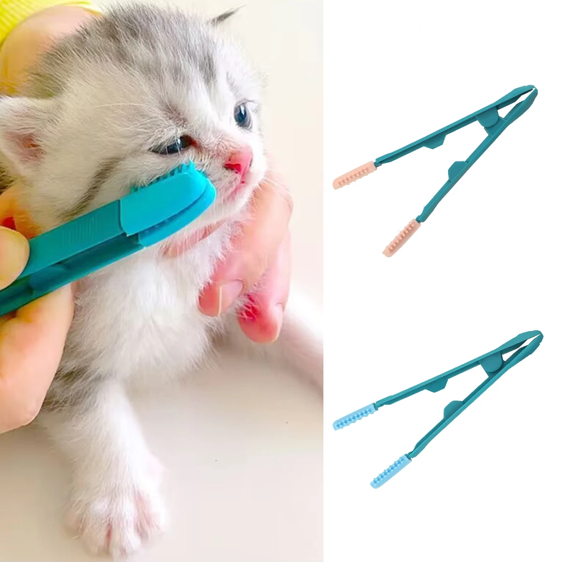 

Eco-Friendly Kitten Eye Rub Handheld Cat Eye Wipe Rub Eyes Poo Brush Cleaning Reusable Buckle Design Pet Comb Tear Stain Brush