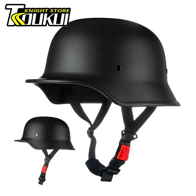 Винтажный мотоциклетный шлем ретро немецкий стиль полушлем для скутера