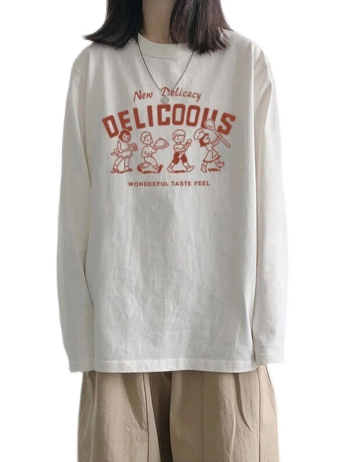 INS Хлопковая рубашка с длинными рукавами Женская осенняя свободная Harajuku Sle Design Sense