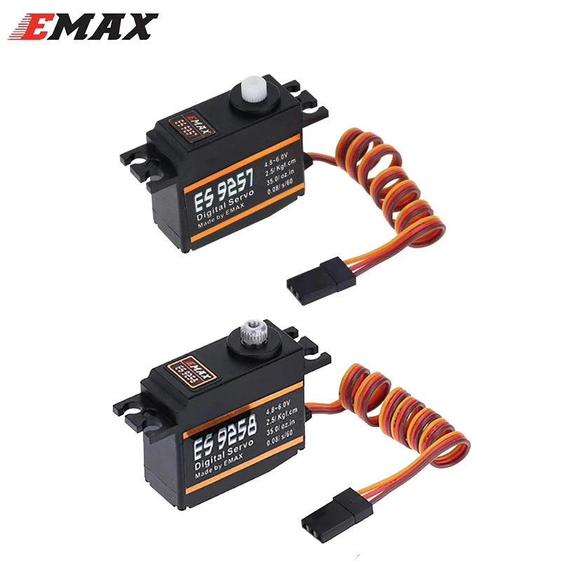 

1Pcs Original EMAX ES9257 ES9258 Plastic Metal Micro Digital Servo 3D for 450 Helicopters Rotor Tail