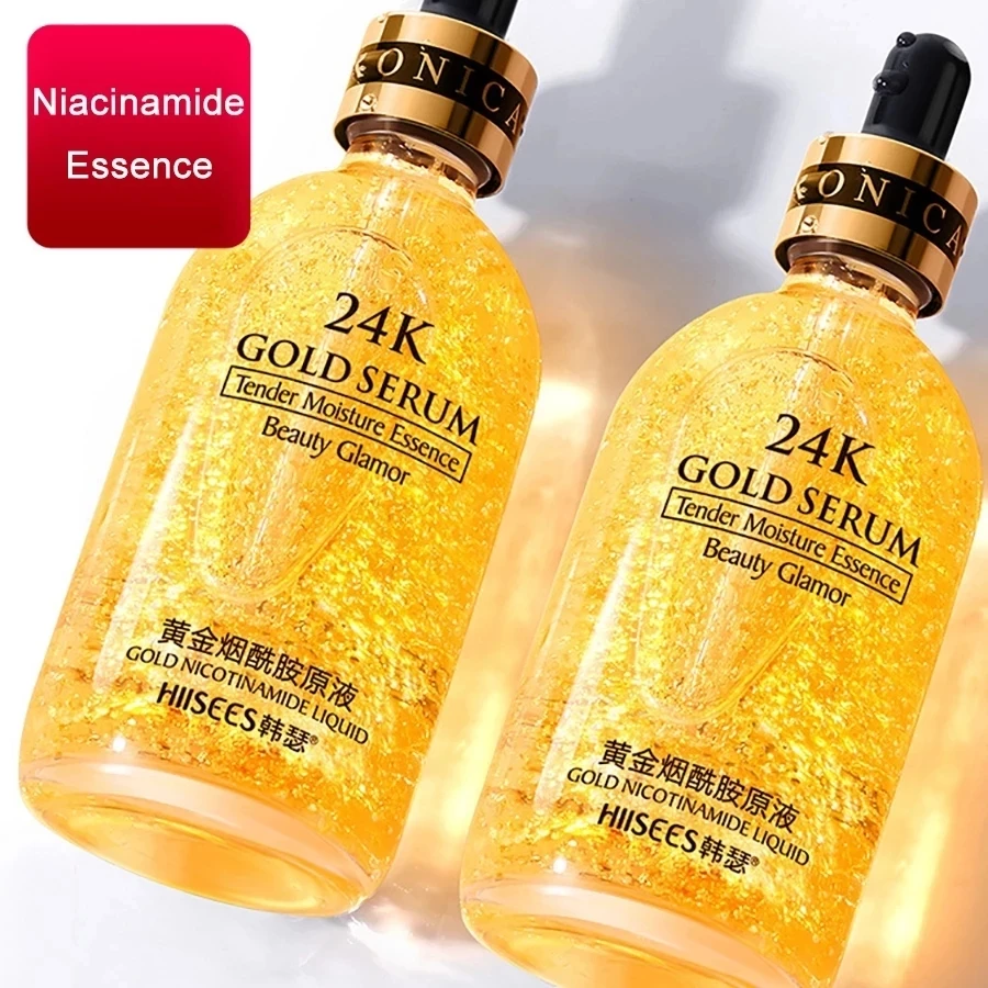 

30ml 3pcs Gold Face Serum Hyaluronic Acid Serum Moisturizer Essence Cream Whitening Day Creams Anti Aging Anti Wrinkle