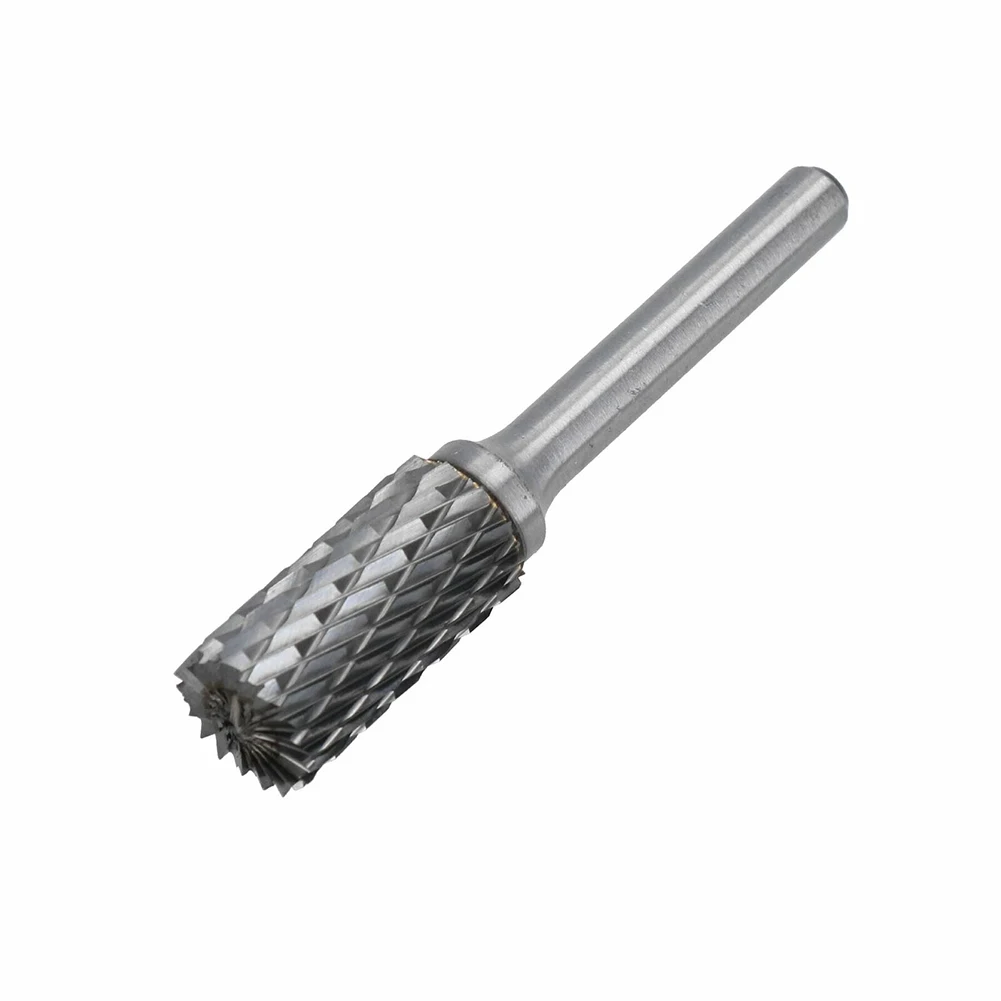 

2pcs 65mm Rotary File Tungsten Carbide Burr Grinding Head Double Rotary Groove Polishing For Grinder Router With 1/4\\\" Collet