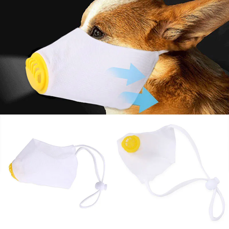 

Breathable Dog Face Mask Stop Chewing Mouth Mask Anti Bark Protection For Bulldog Pet Training Animal Dustproof Mouth Mask