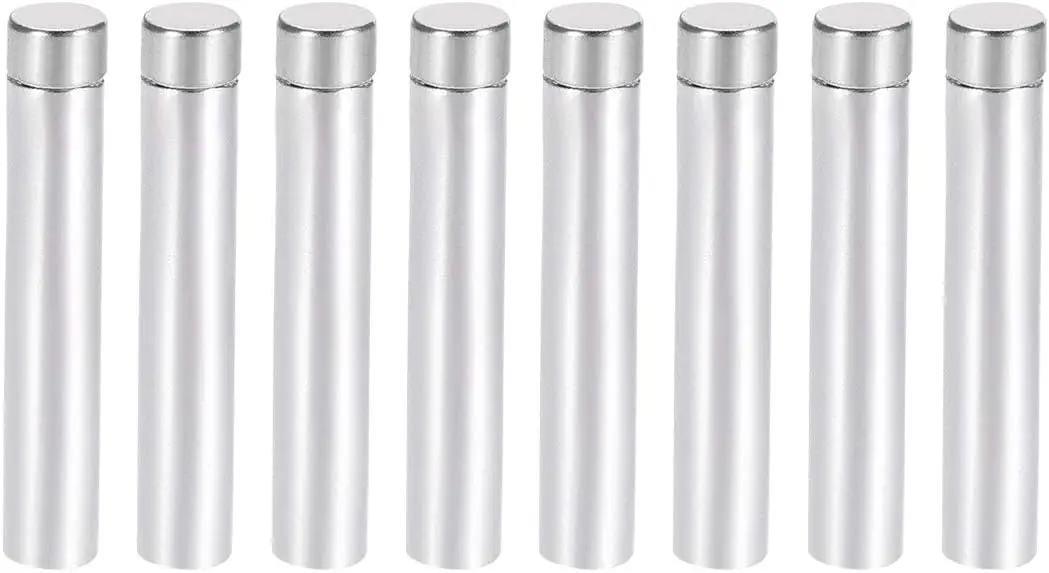 

1/4 Dia x 2-3/4"(6.8x70mm) Standoff Screws Wall Mount Sign Holders Acrylic Glass Nails 8pcs