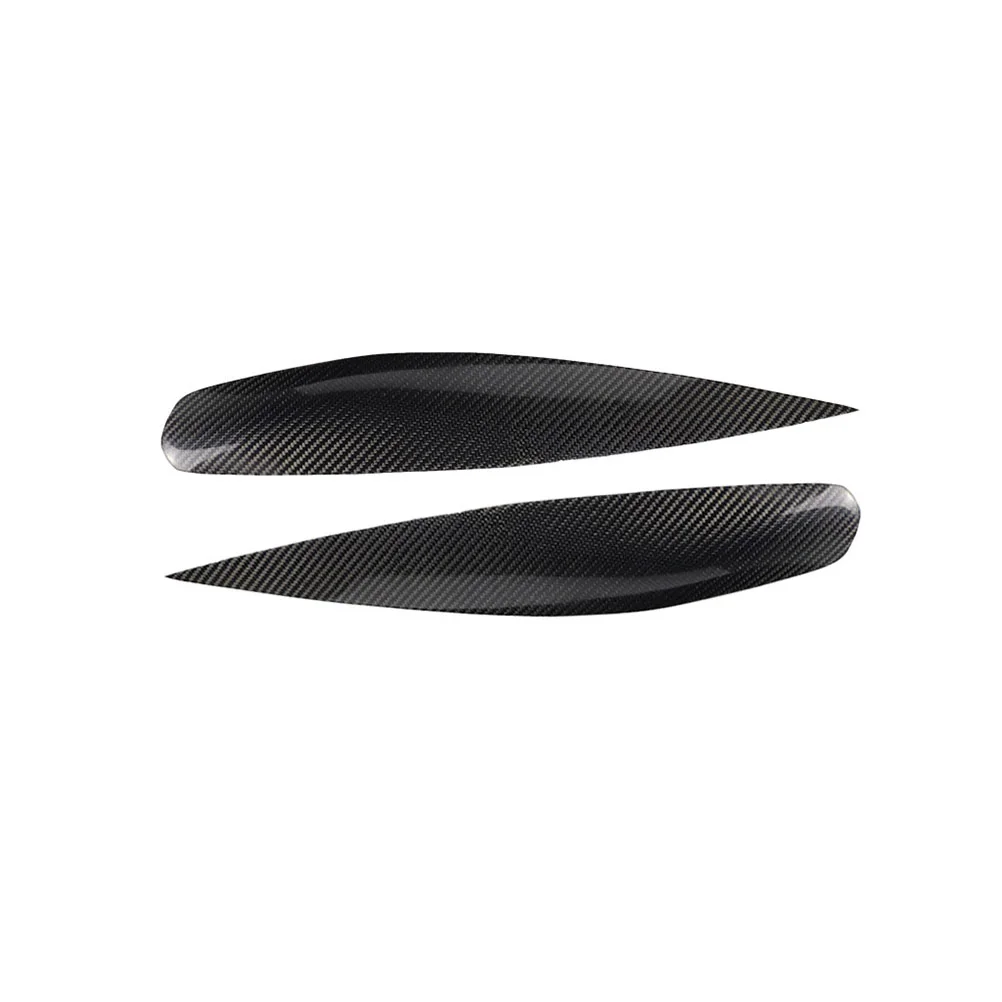 

2pcs Headlight Eyebrows Eyelid Sticker Trim Car Styling Carbon Fiber Trim Compatible with Mitsubishi Lancer