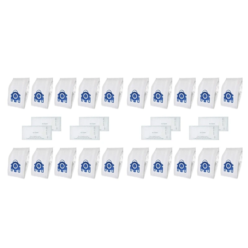 

20Pcs Replacement Dust Bags For Miele Type GN Vacuum & 8 Pack Filters S2 S5 S8 C1 C3 Vacuum Cleaner Accessories