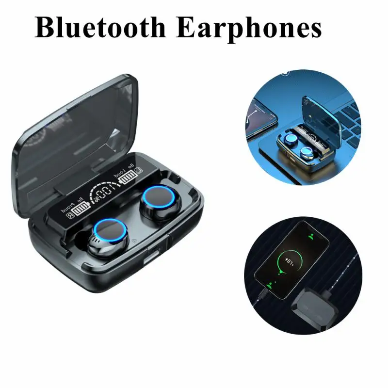 

TWS-стереонаушники с поддержкой Bluetooth 5,1 и зарядным футляром