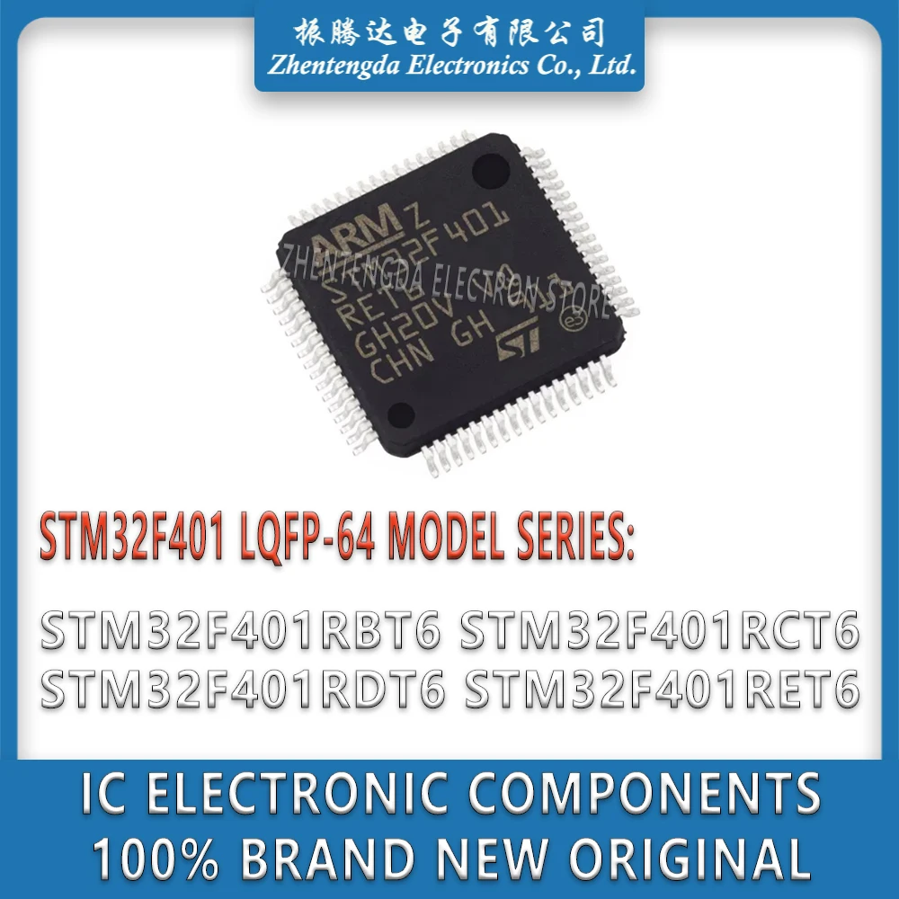 STM32F401RBT6 STM32F401RCT6 STM32F401RDT6 STM32F401RET6 STM32F401 STM32F STM32 STM IC MCU Chip LQFP-64