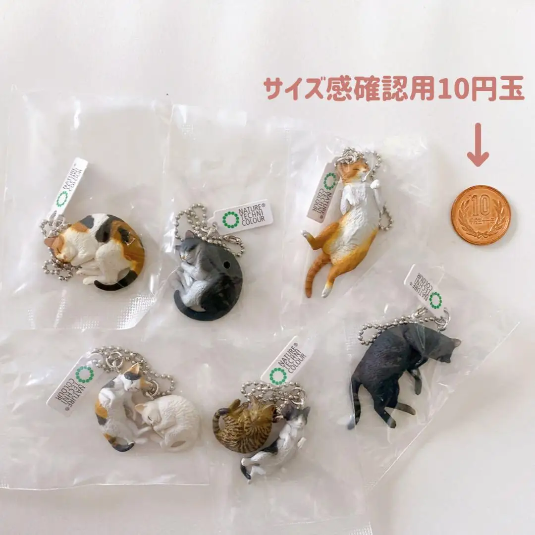 Фото IKIMON Nature Technicolor kawaii MONO PLUS Cat Ball Chain Талисман Calico cat коричневый табби котенок Neko Коллекция фигурки для сна №5