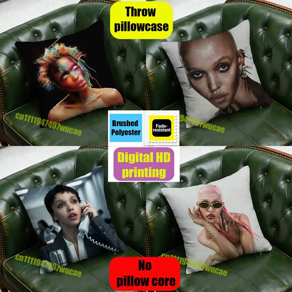 Фото Наволочка для декоративной подушки FKA Twigs Eusexua Room of Fools, 40x40 см, квадратная, для автомобиля, на заказ №1
