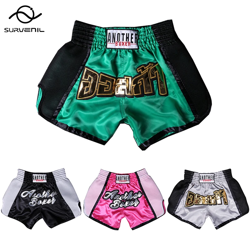 Men's Boxing Pants Kickboxing Short Tiger Muay Thai Boxing Shorts Adult Kids Sanda Clothes Cheap MMA Grappling Sport Trunks XXXL