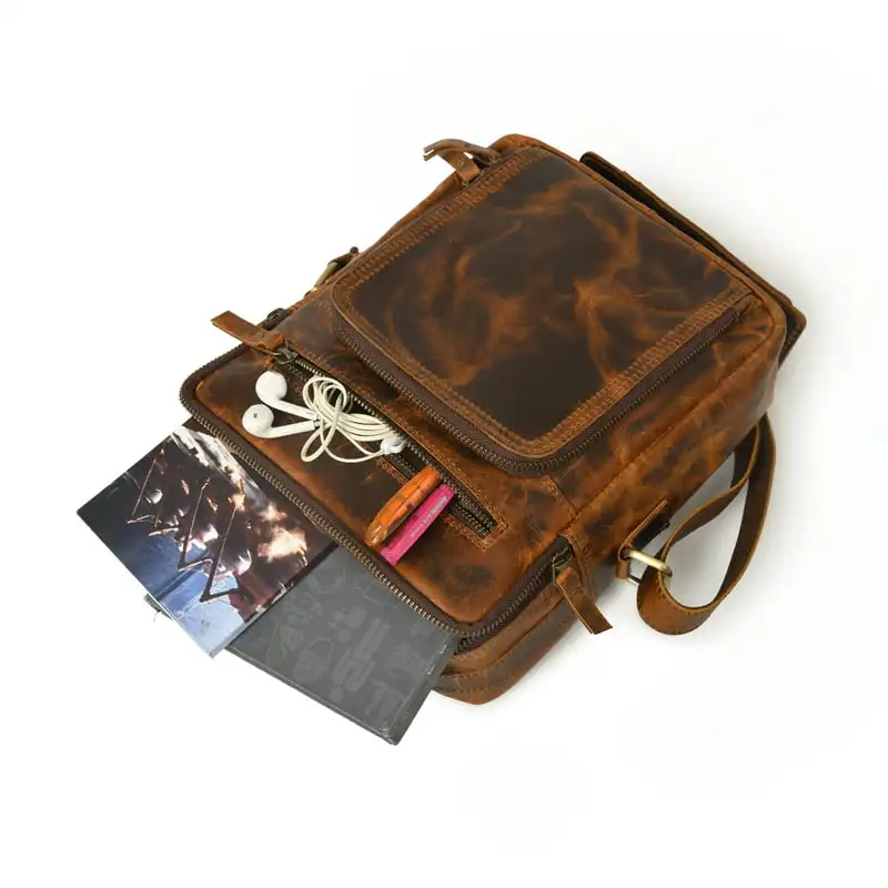 Fashionable Men's Small Shoulder Messenger Bag Purse, Ideal for Work & Everyday Use, Perfect Crossbody Bag for Men.