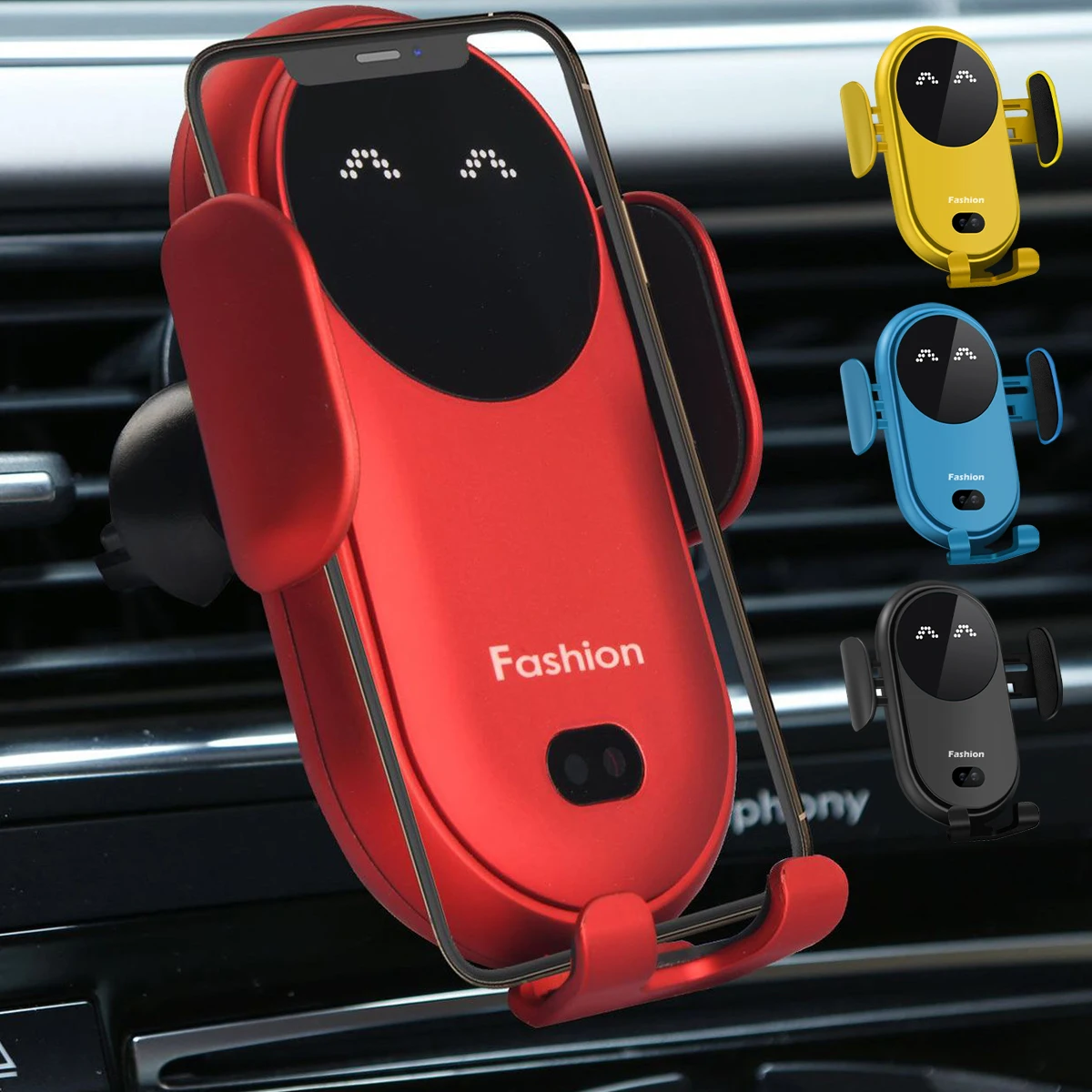 

Автомобильное беспроводное зарядное устройство, держатель для телефона, милая автомобильная подставка с автоматическим датчиком для теле...