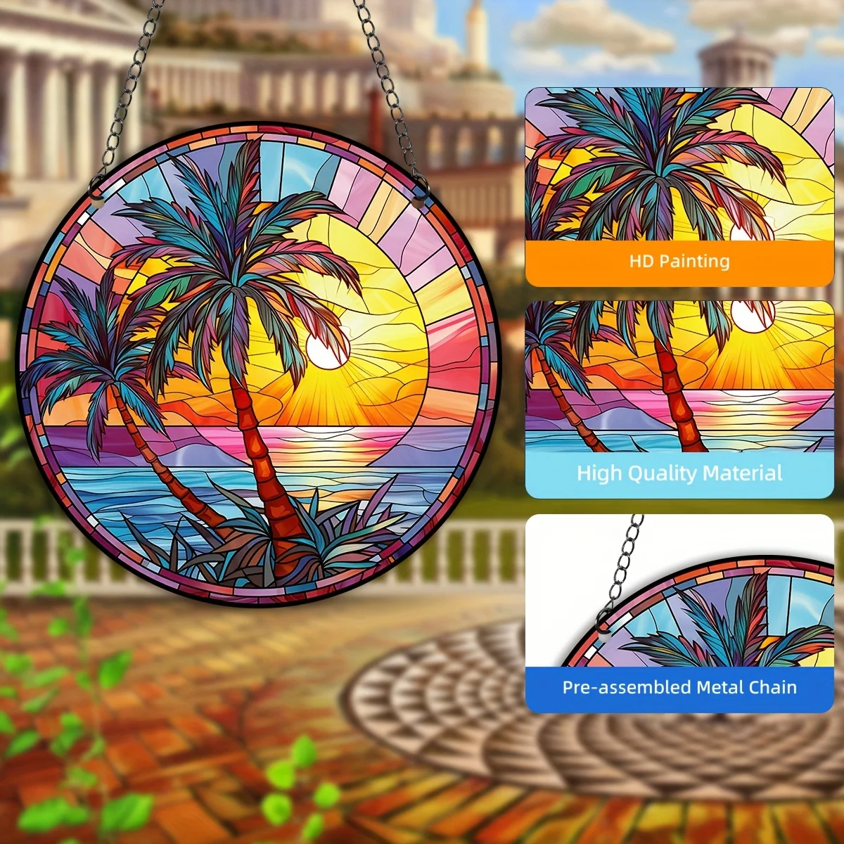 Акриловый круглый декор