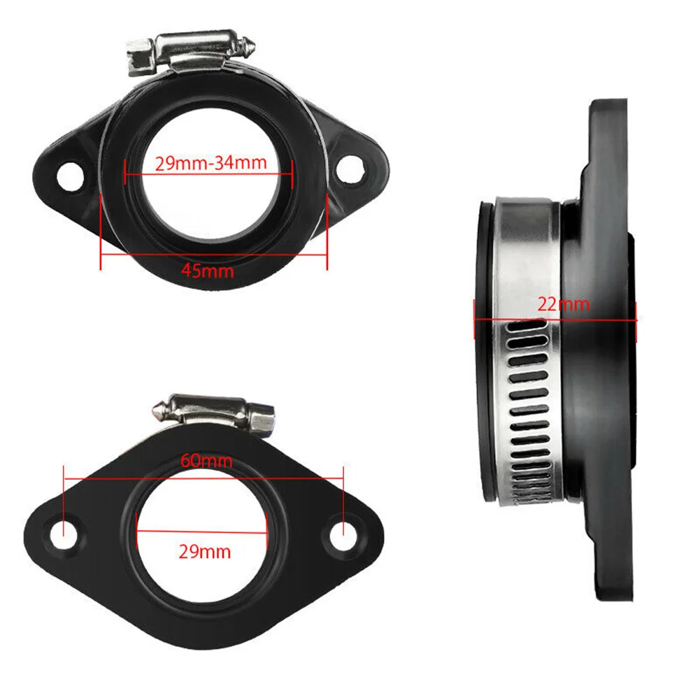 

Carburetor Intake Manifold Rubber Interface Adapter For PWK32 28mm 30mm Durable Compatible Motorcycle Carburetors Adapter