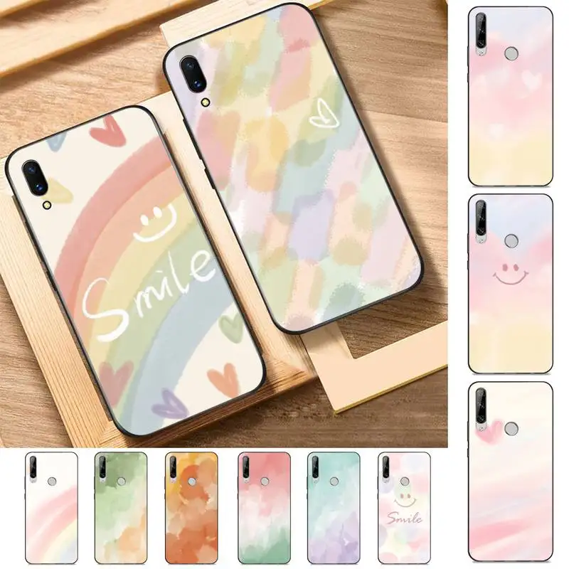 

Art Abstract Watercolor Graffiti Phone Case For Huawei Y9 6 7 5 Prime Enjoy 7s 7 8 plus 7a 9e 9plus 8E Lite Psmart Shell