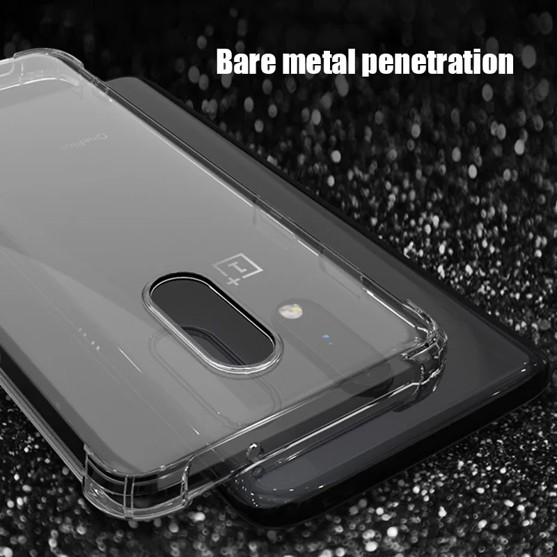 transparent phone case for oneplus 8 pro knockproof airbag soft tpu protective case for oneplus 6 6t 7 7t pro couque free global shipping